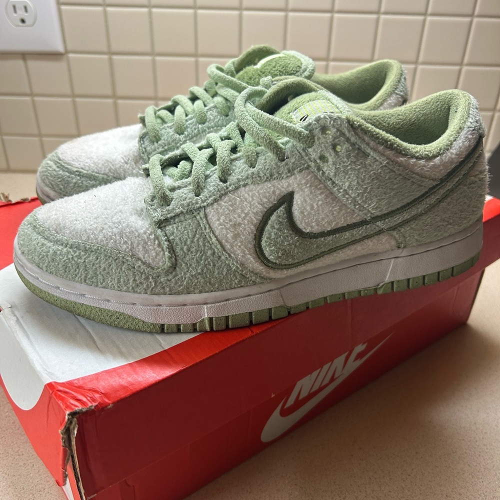 Nike Olive and White Sneakers